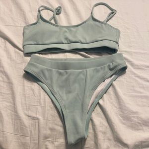Shein Mint Green Bikini Set